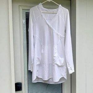 Athleta swim cover up, white